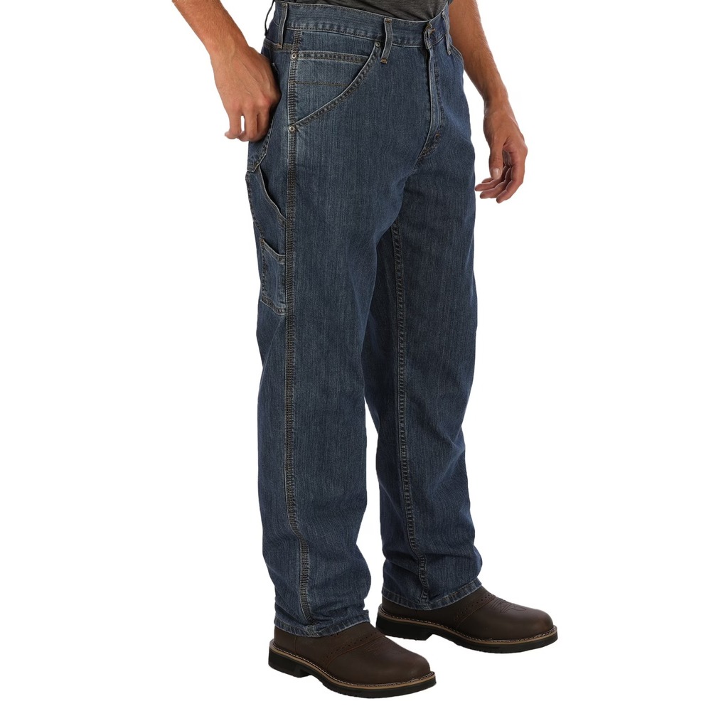 George Mens 100% Cotton Straight Leg Boot Cut Carpenter Jeans Medium Size 34x30